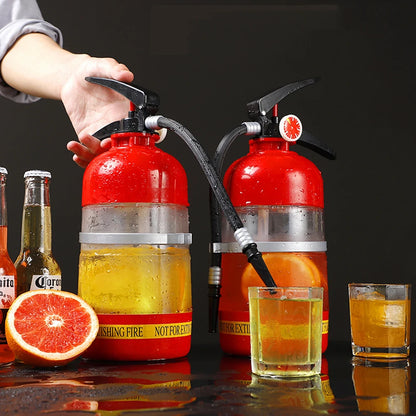 1.5L Wine & Beer Drink Dispenser — Fire Extinguisher Style Pourer for Wine, Spirits & Party Beverages, Bar Accessory