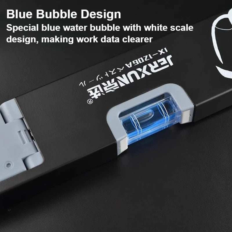 600mm Folding Magnetic Level Ruler - High-Precision Aluminum Measuring & Balance Tool