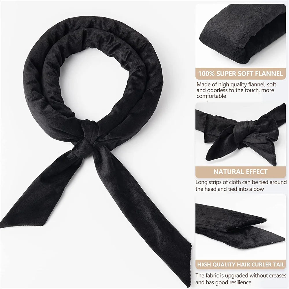 No Heat Hair Curler Headband: Heatless Curling Rod Lazy Hair Rollers for Soft Sleeping Curls - Hair Styling Tools