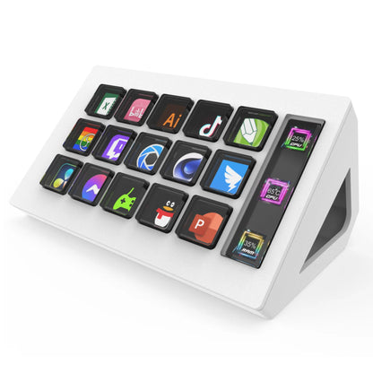 StreamDeck Mini Visual Keyboard LCD Button - 15 Keys Live Content Creation Controller Custom Button - Compatible with Windows/MacOS - Keyboard Gift