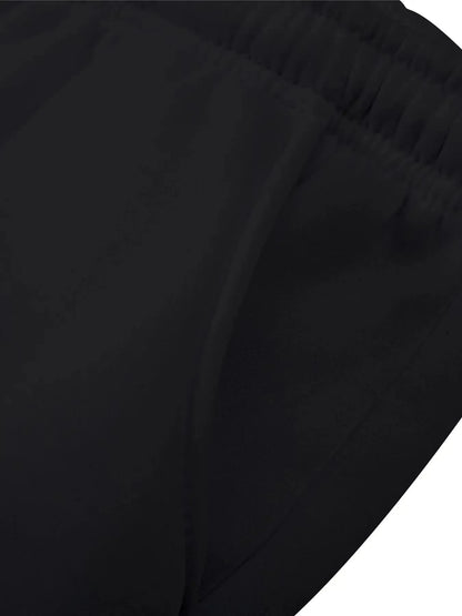 Men's Casual Fleece Sweatpants – Autumn/Winter Jogger Pants, Solid Color, Running, Gym & Workout Trousers