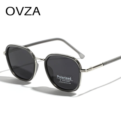 OVZA TR90 Polarized Sunglasses – Fashion Square Frame Driving Glasses for Men & Women S2074
