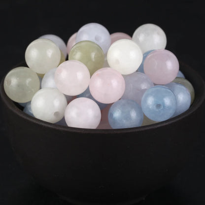 Natural Gemstone Spacer Beads - Tiger Eye, Amazonite, Lava, Turquoise & Agate Loose Beads for DIY Jewelry Bracelets