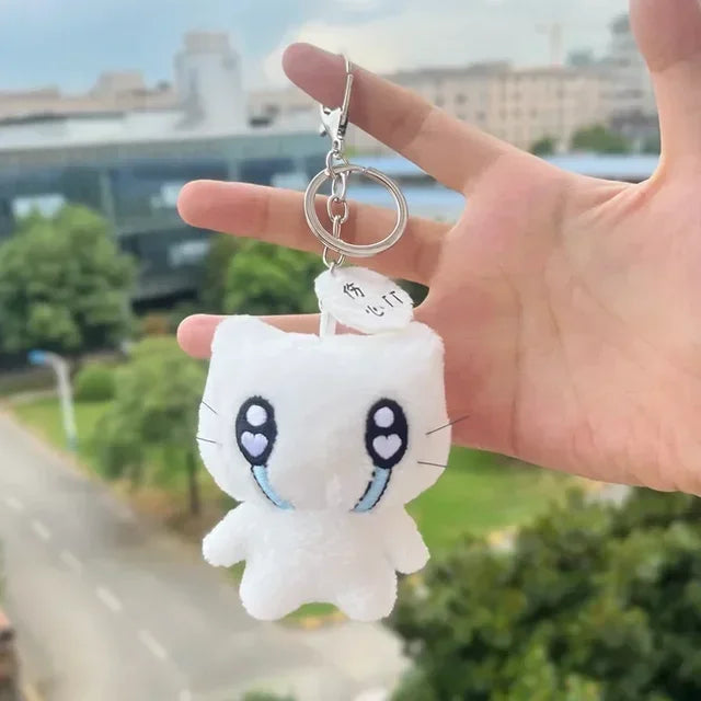 Cute Kitten Plush Keychain - Mini Crying Cat Doll Pendant for Backpacks, Bags & Everyday Charms