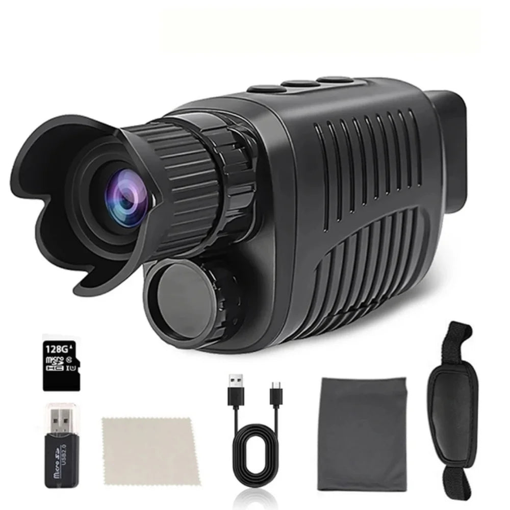 1080P HD Monocular Night Vision – 5X Infrared Zoom Hunting Telescope, 300m Full Darkness Range