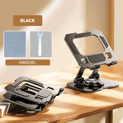360° Rotatable Adjustable Tablet Stand — Foldable Desktop Holder for 4.7″–12″ iPad Pro/Air/Min & Tablets