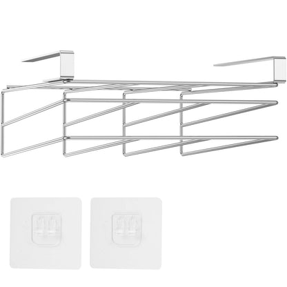 Under Cabinet Cutting Board Organizer – Stainless Steel Hanging Rack for Chopping Boards & Pot Lids