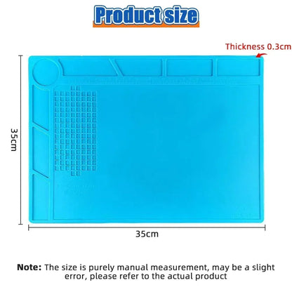 ESD Heat-Resistant Soldering Mat – Magnetic Silicone Work Pad for BGA Repair and Heat Insulation