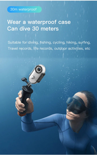 4K Thumb Action Camera — HD Sports Cam with Image Stabilization, Auto Exposure & Rechargeable 800mAh Battery