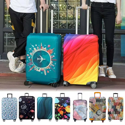 Travel Suitcase Protective Cover - Thick Elastic Dust Covers for 18-32 Inch Luggage, Essential Travel Accessories