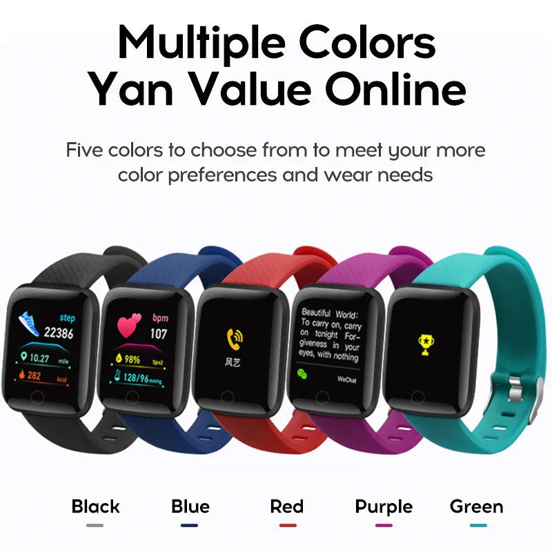 116Plus Smartwatch - Full Touch Fitness Watch with Bluetooth & IP67 Waterproof Design