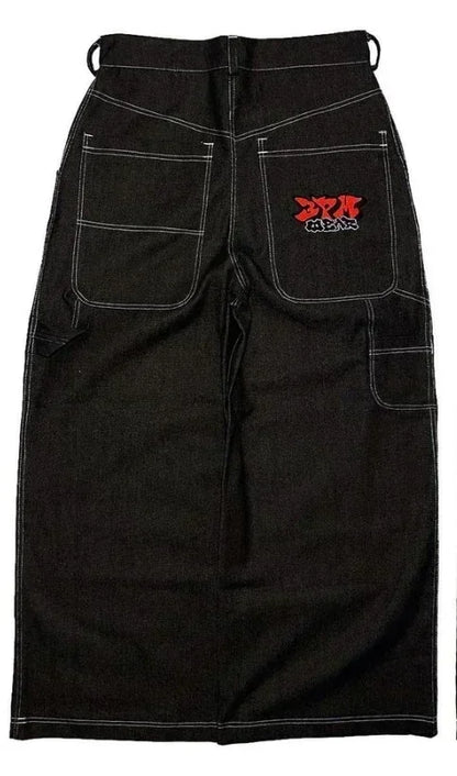 Y2K Baggy Jeans for Men & Women – 2000s Vintage Embroidered High-Quality Hip Hop Wide Leg Streetwear