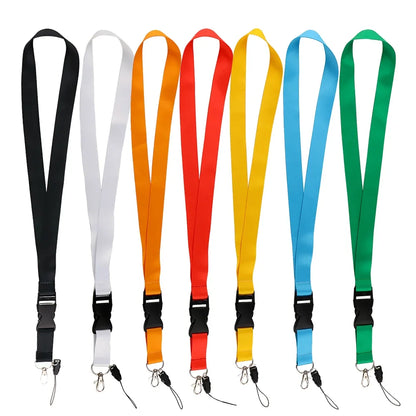 Mobile Phone Lanyard - Solid Color Neck Strap for Phone, ID Card, Keys & Key Ring Accessories