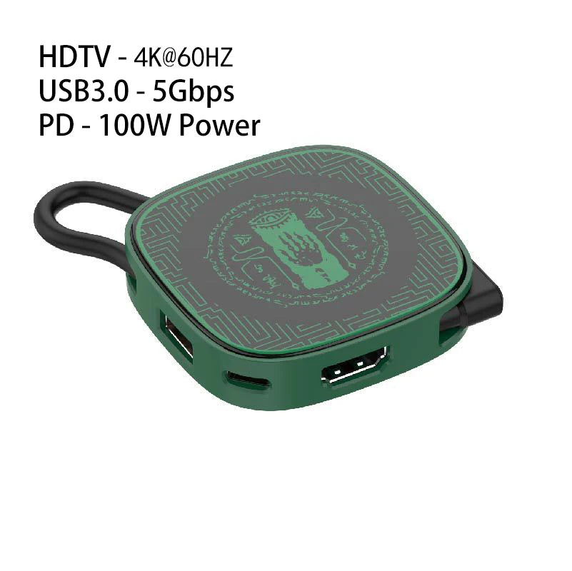 Switch 2 HDMI 4K@60Hz USB 3.0 100W PD – TV & Desktop Mode Adapter for Laptops, Tablets, Smartphones, Game Consoles