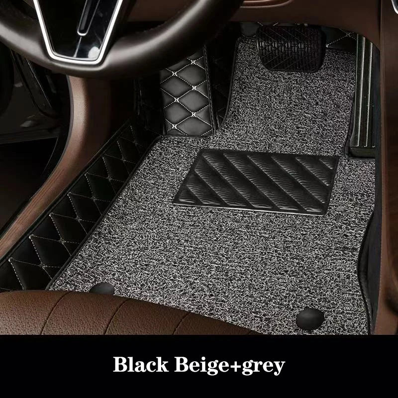 Luxury Double-Layer Car Floor Mats - Custom-Style Interior Floor Protection