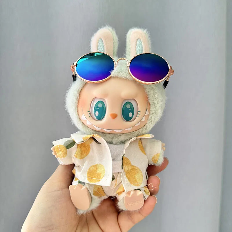 13 Styles Cute Mini Plush Doll Clothes - Outfit Accessories for Kpop Exo Labubu II Idol Dolls, Jumpsuits & Party Clothing