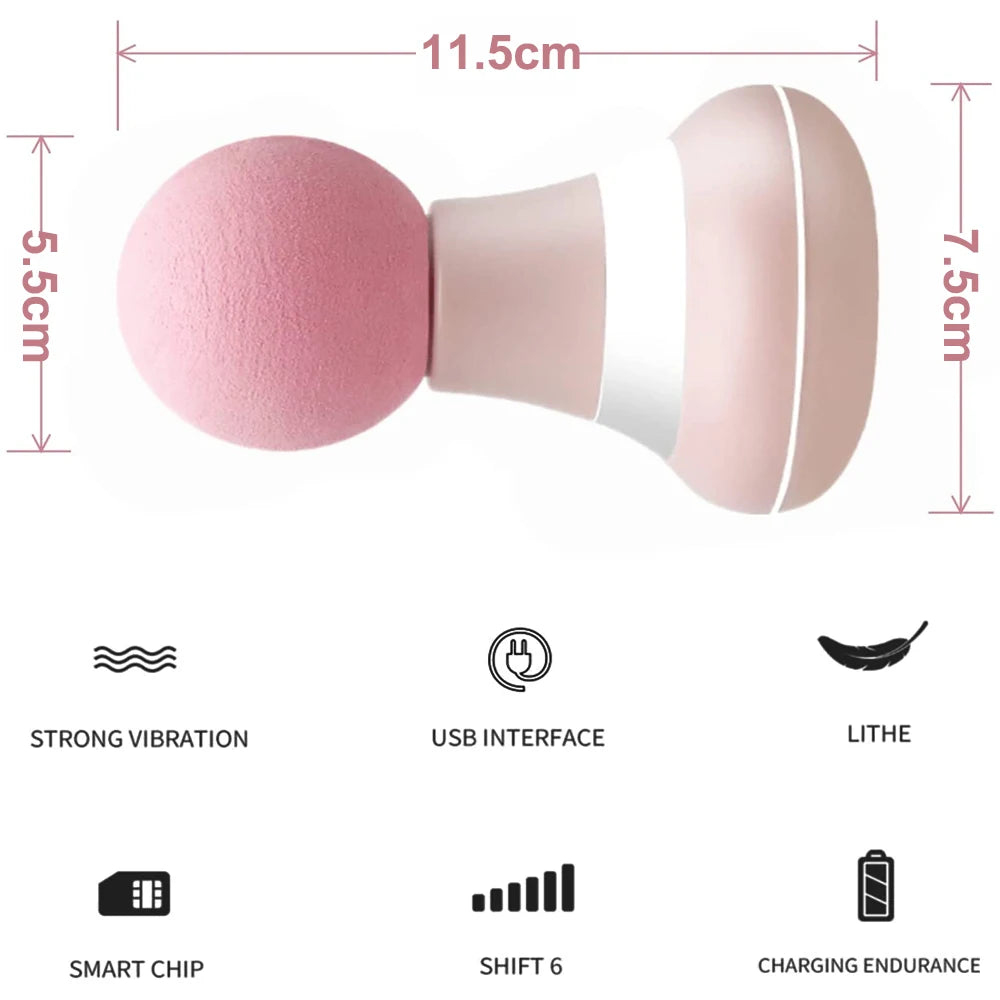 Electric Mini Handheld Massage Gun: 6-Speed Vibration Fitness Massager - Relieve Fatigue and Pain, Personal Care Body Massager