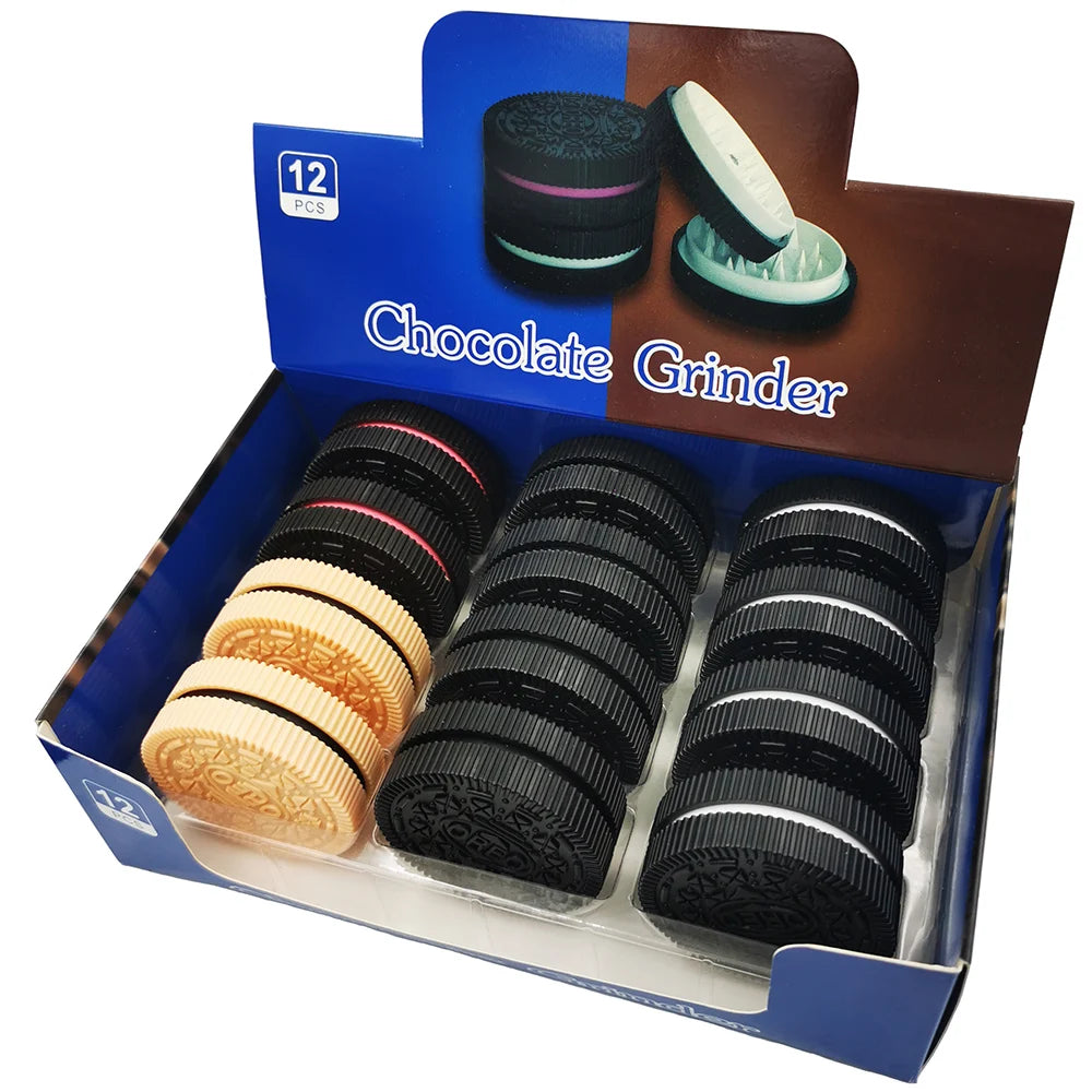 60MM Herb Grinder — Plastic Cookie & Biscuit Crusher | Hand Muller for Tobacco, Cigarettes & Chocolate