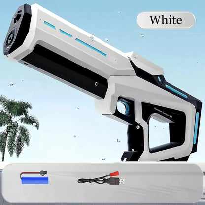 Automatic Water Absorbing Electric Water Gun for Adults & Kids, Outdoor Beach & Pool Entertainment Toy