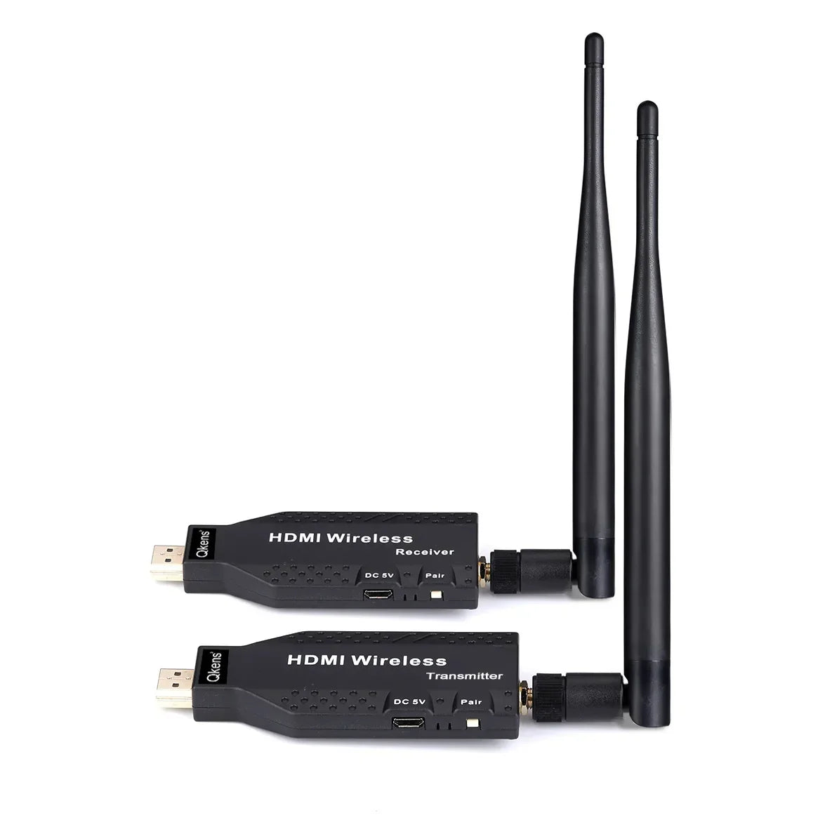 50m Wireless HDMI Extender – 1-to-2/3/4 Video Transmitter & Receiver for TV, Camera, Laptop, PC to Monitor or Projector