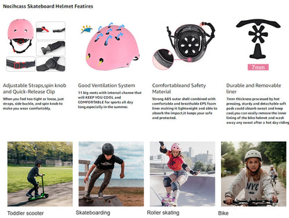 Skateboard Helmet for Adults & Kids – Skate Helmet for Youth, Adult Skateboarding & Scooter Safety Helmet for Skating