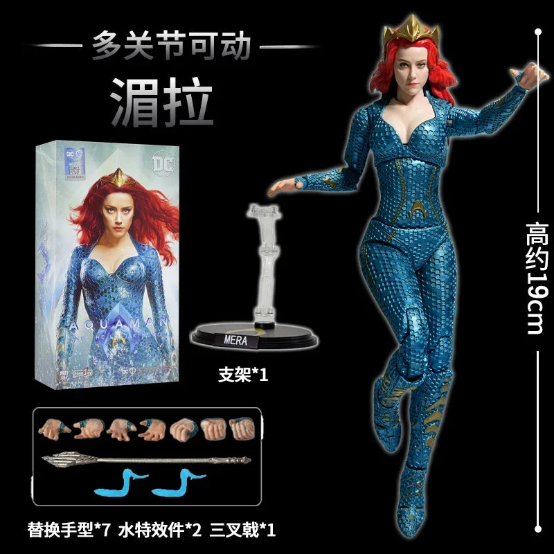Justice League Anime Figures – Batman, Superman, Wonder Woman, Aquaman & Mera Collectible Toy Set