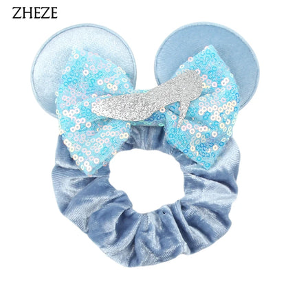 Velvet Mouse Scrunchies - Cute Elastic Ponytail Holders & Hair Accessories for Girls