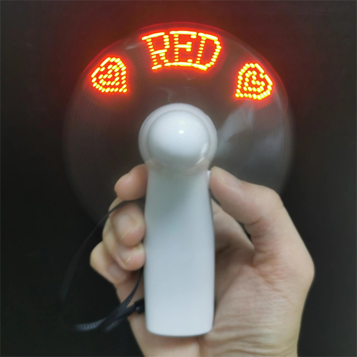 6-20 Pcs Customized LED Fans – Personalized Portable Light-Up Fans for Proposals, Outdoor, Birthday & Wedding Gift Favors
