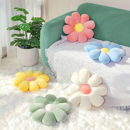 Sunflower Pillow & Daisy Seat Cushion – Plush Flower Mat for Office, Christmas, Halloween & Thanksgiving Gift