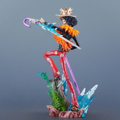 33cm One Piece Brook Action Figure – PVC Anime Statue for Desktop Collection & Gifts