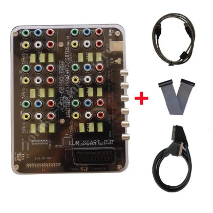 2025 6-in-1 RGBS Video Distributor Switcher – SCART Auto RGBS Converter Board for MD/PS/PS2/PS3/DC/SFC Retro Consoles