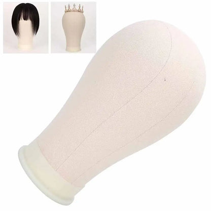 21-23 Inch Mannequin Head with Wig Stand – Canvas Head for Wig Making & Display