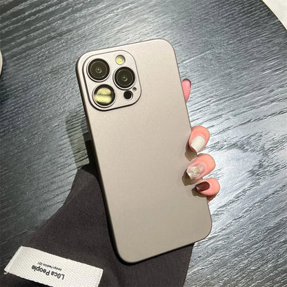 Matte Armor iPhone Case - Rugged Slim Plastic Cover with Camera Protection for iPhone 11–18, Air, Plus & Pro Max Models
