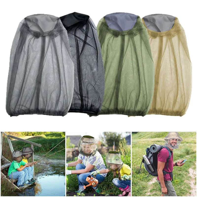 Outdoor Fishing Cap with Mosquito Net: Bug Mesh Head Protector Hat for Camping, Travel, Hiking - Garden Supplies Included