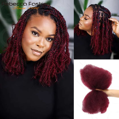 Highlight Afro Kinky Curly Bulk Hair 50g – Virgin Remy Human Hair for Braids, Dreadlocks & Natural Styling No Attachment