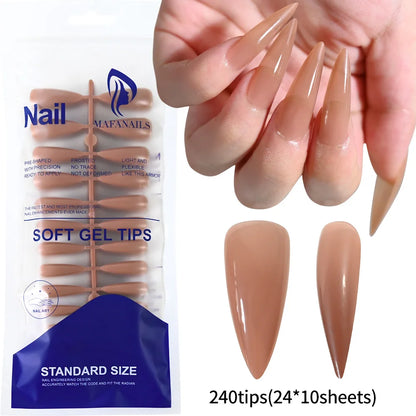 576PCS Colorful Press-On Fake Nails Set – Black & Red Oval/Square Short Full Cover Nail Tips for Salon-Style Nail Art
