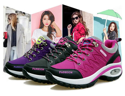 Women’s Sports Shoes – Platform Sneakers, Non-Slip Hiking & Running Shoes, Casual Low Top Footwear for Outdoor Activities