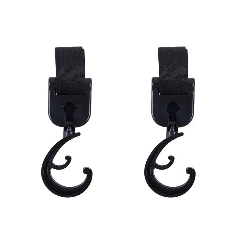 2PCS Car Back Seat Hooks — Multi-Function Headrest Hangers for Umbrella, Bags & Auto Interior Storage