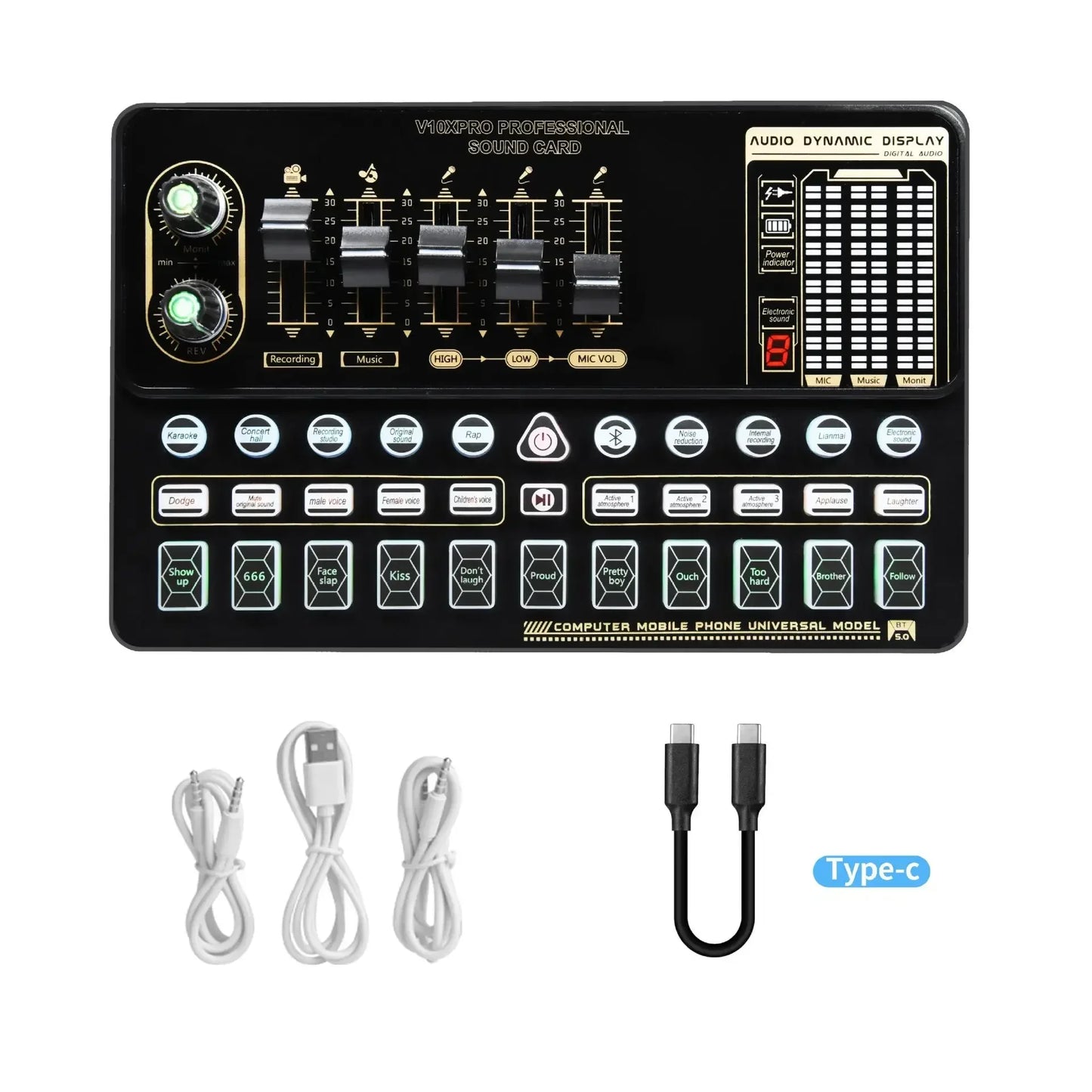 V10XPRO Computer & Mobile Live Stream Microphone Kit – Audio Studio Vocal Recording Equipment
