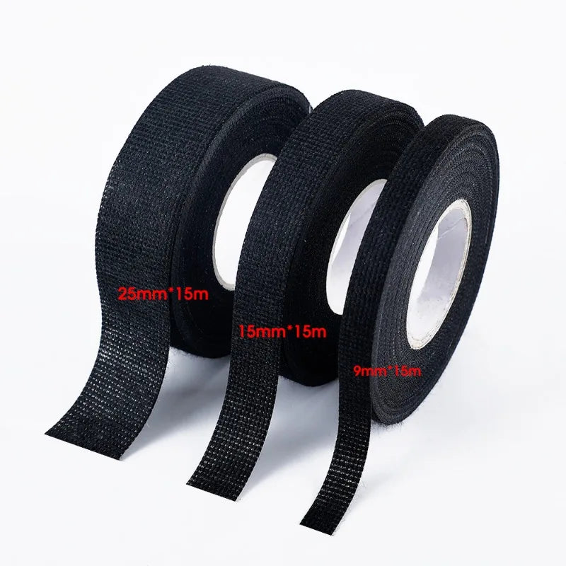 Heat-Resistant Electrical Tape – Waterproof Fabric Cloth Wrap for Auto Wiring, Cable Organizer & Harness Insulation