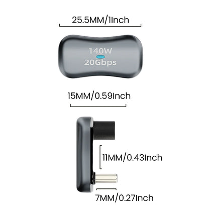 Steam Deck Type-C Adapter – USB-C Male to Type-C & USB Female Converter for Handheld Game Console