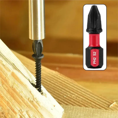 Enhanced Efficiency: 20 PCS Strong Magnetic Screwdriver Head Set - High Hardness, Anti-Slip Short Cross Heads for Hand or Electric Screwdrivers