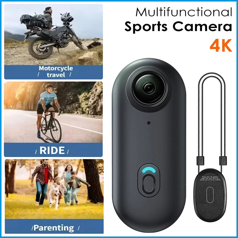 4K/1080P Outdoor Sports Action Camera – Mini Helmet & Bike Cam for Motorcycle, Bicycle & Body Video Recording