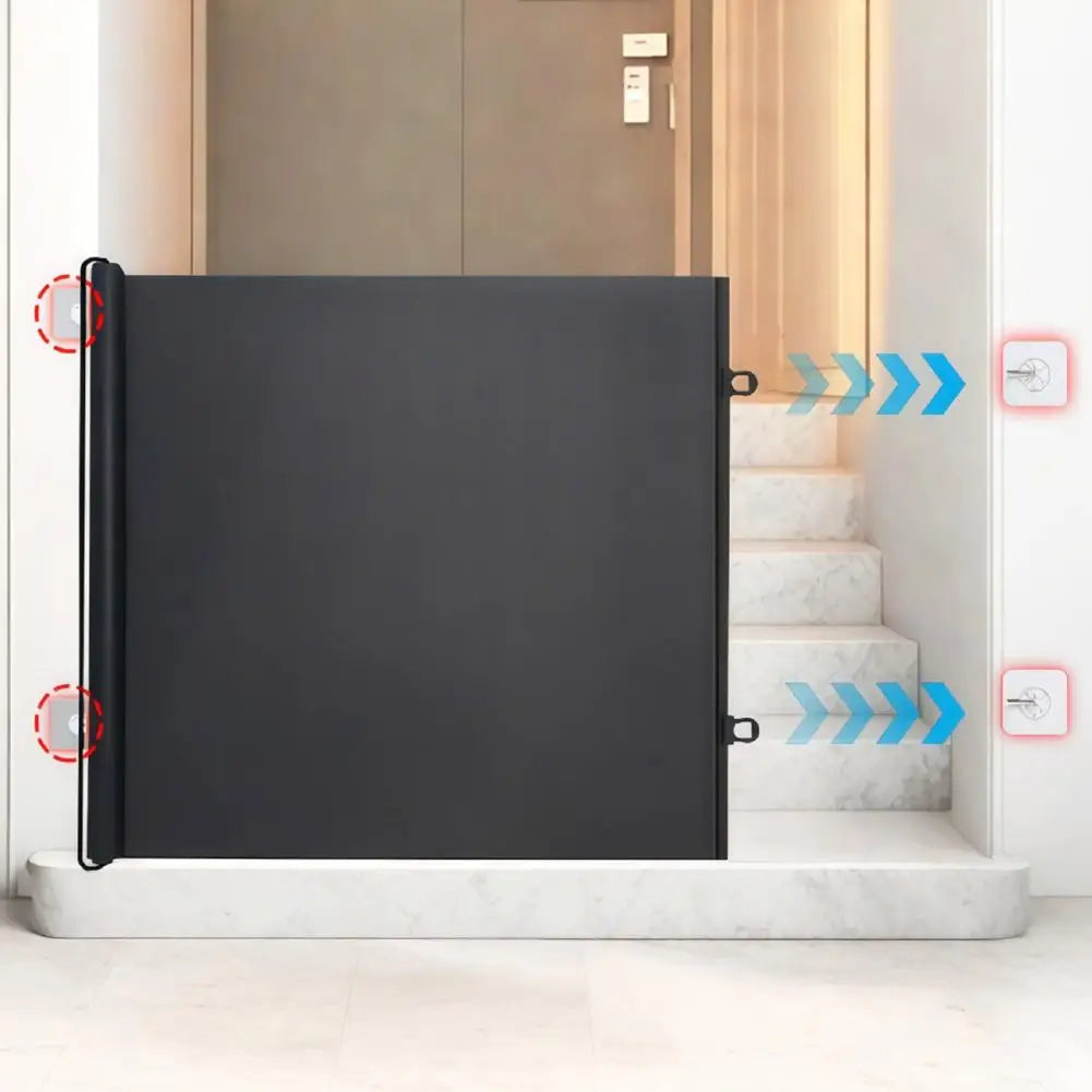 Retractable Pet Barrier Gate – Space-Saving Mesh Safety Fence for Indoor & Outdoor Pets