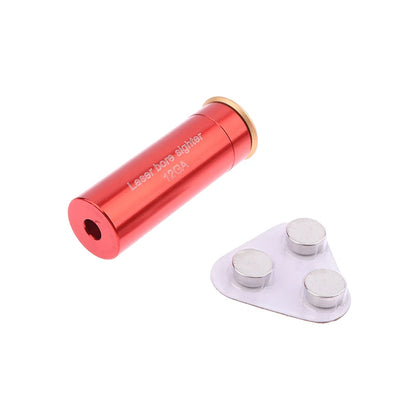 Red Laser Bore Sighter Calibrator Gauge — Copper Boresight Sight for Accurate Range Finding