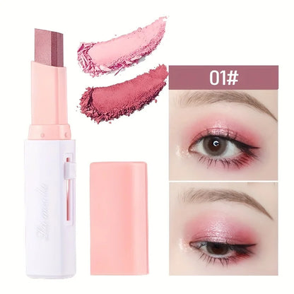 2-in-1 Pearly Highlighter & Eyeshadow Stick – Waterproof Long-Lasting Glitter Eyeliner & Eye Makeup Pen
