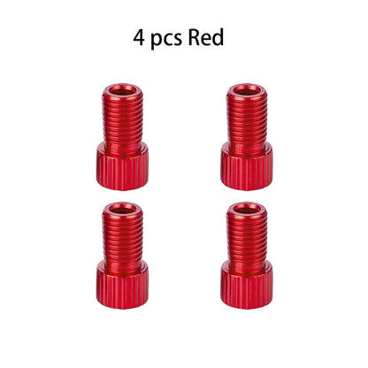 10-Color Aluminum Bicycle Valve Adapter – PRESTA to SCHRADER Converter for Bikes & Cars