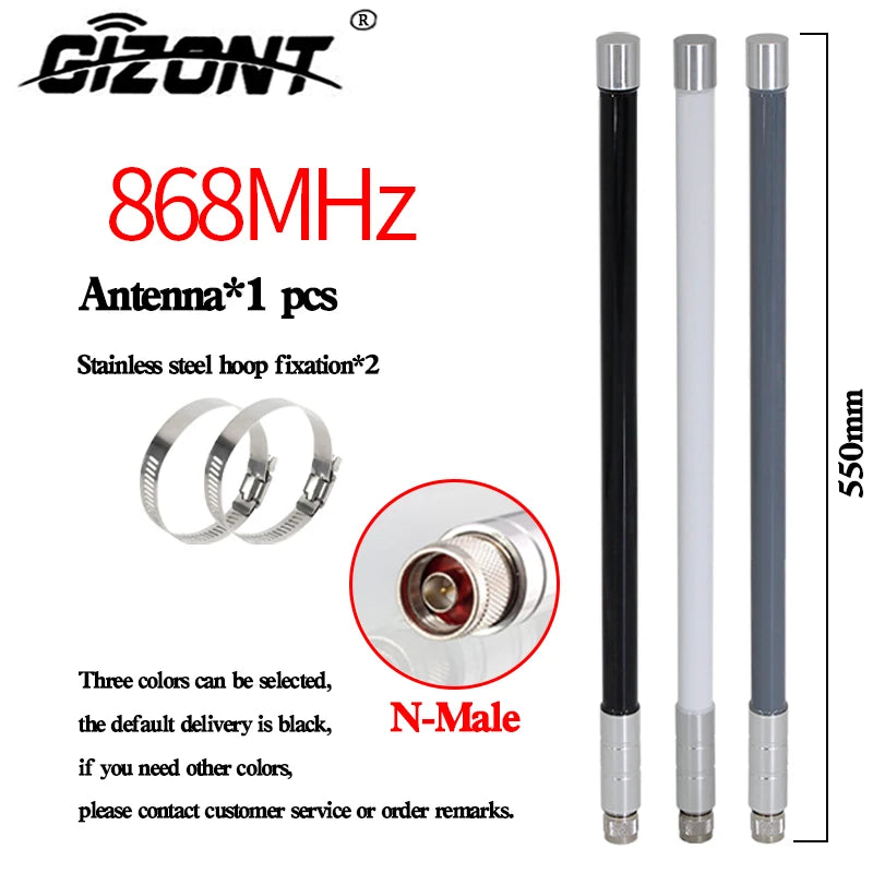 868MHz Fiberglass Omni Antenna – Outdoor Long-Range Antenna for Helium Bobcat Miner, Meshtastic, and LoRaWAN Hotspots