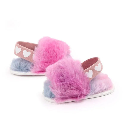 Meckior Baby Walking Shoes — Breathable Soft Sandals for Girls, Color Block Garden Shoes 0-18M