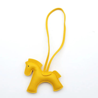Fashion Horse Keychain - PU Leather Horse Charm for Car Keys, Handbags & Gifts